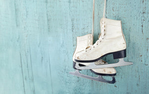 "Vintage Figure Skates"  PHOTO CHALKBOARD - Includes Chalkboard, Chalk Marker