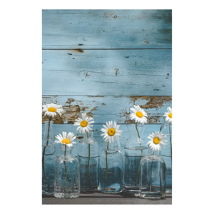 Daisies - Peel & Stick Photo Chalkboard, includes a chisel tip chalk marker