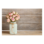 Load image into Gallery viewer, Vintage Peonies - Peel &amp; Stick Photo Chalkboard, includes a chisel tip chalk marker
