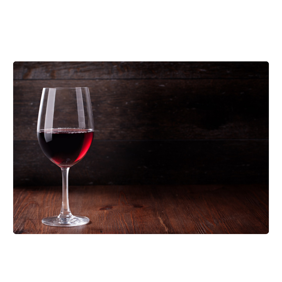 Red Wine Glass - Peel & Stick Photo Chalkboard, includes a chisel tip chalk marker