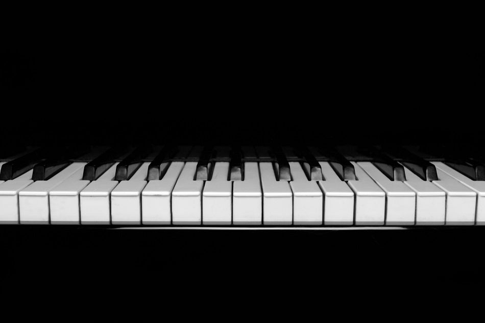"Piano Keyboard" PHOTO CHALKBOARD - Includes Chalkboard, Chalk Marker and Stand