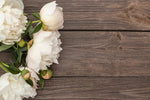 Load image into Gallery viewer, &quot;White Peonies - Horizontal&quot; PHOTO CHALKBOARD - Includes Chalkboard, Chalk Marker and Standine
