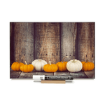 Load image into Gallery viewer, &quot;Pumpkins On Barnboard&quot;  PHOTO CHALKBOARD Includes Chalkboard, Chalk Marker &amp; Stand
