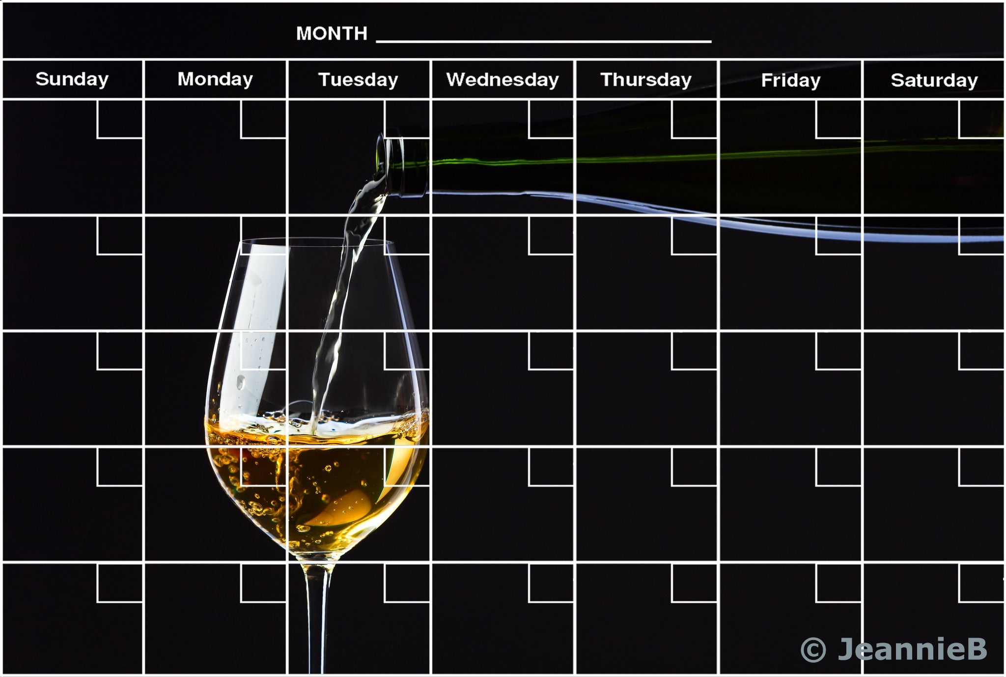 White Wine Calendar