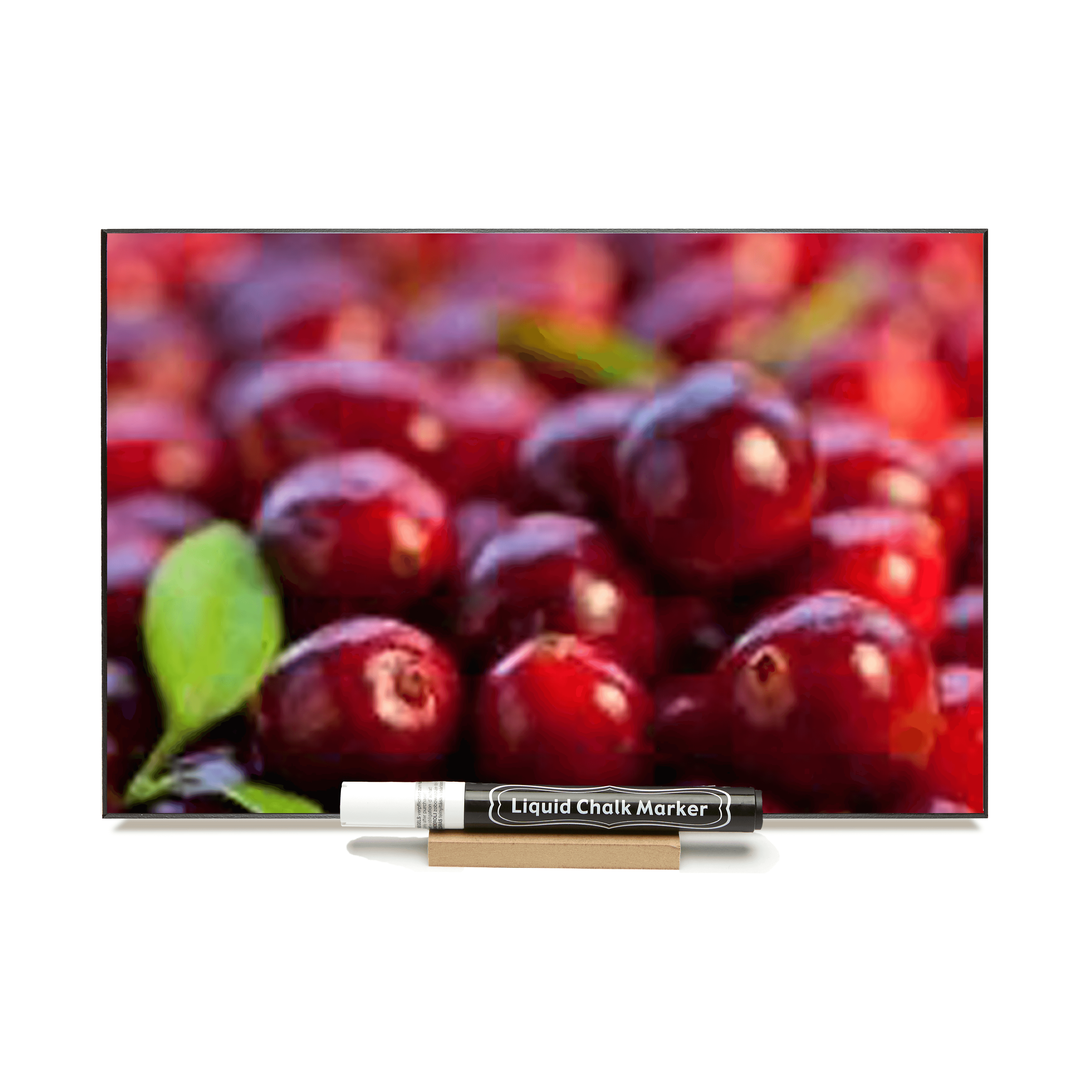 "Cranberries" PHOTO CHALKBOARD  Includes Chalkboard, Chalk Marker & Stand