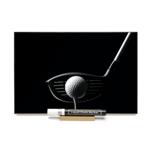 "B & W Golf"  PHOTO CHALKBOARD  Includes Chalkboard, Chalk Marker and Stand