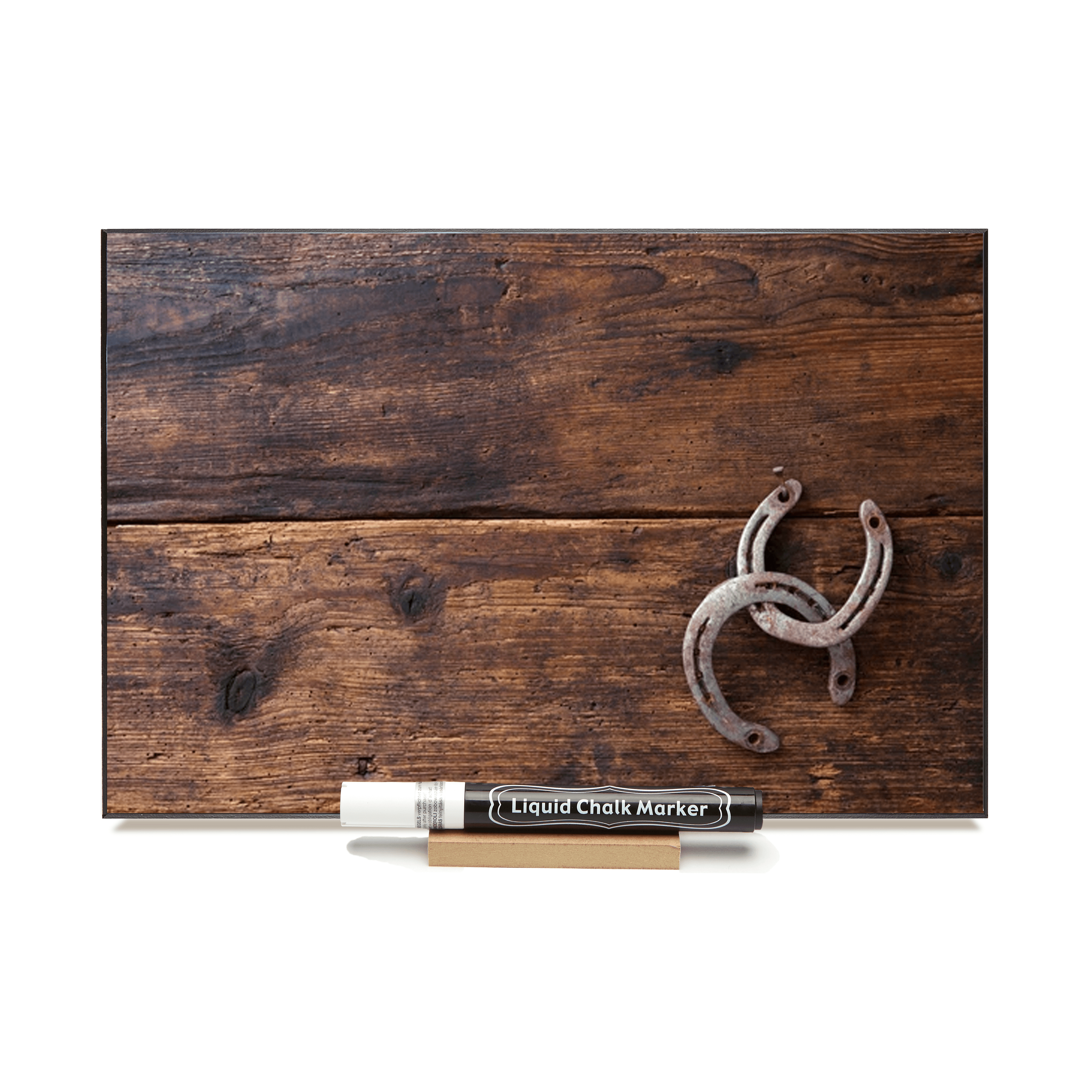 "Horseshoes"  PHOTO CHALKBOARDS  Includes Chalkboard, Chalk Marker & Stand