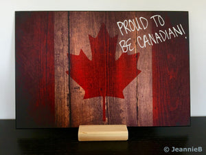 "Canada Leaves"  PHOTO CHALKBOARDS  Includes Chalkboard, Chalk Marker & Stand