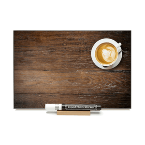 "LATTE" PHOTO CHALKBOARD  Includes Chalkboard, Chalk Marker and Stand