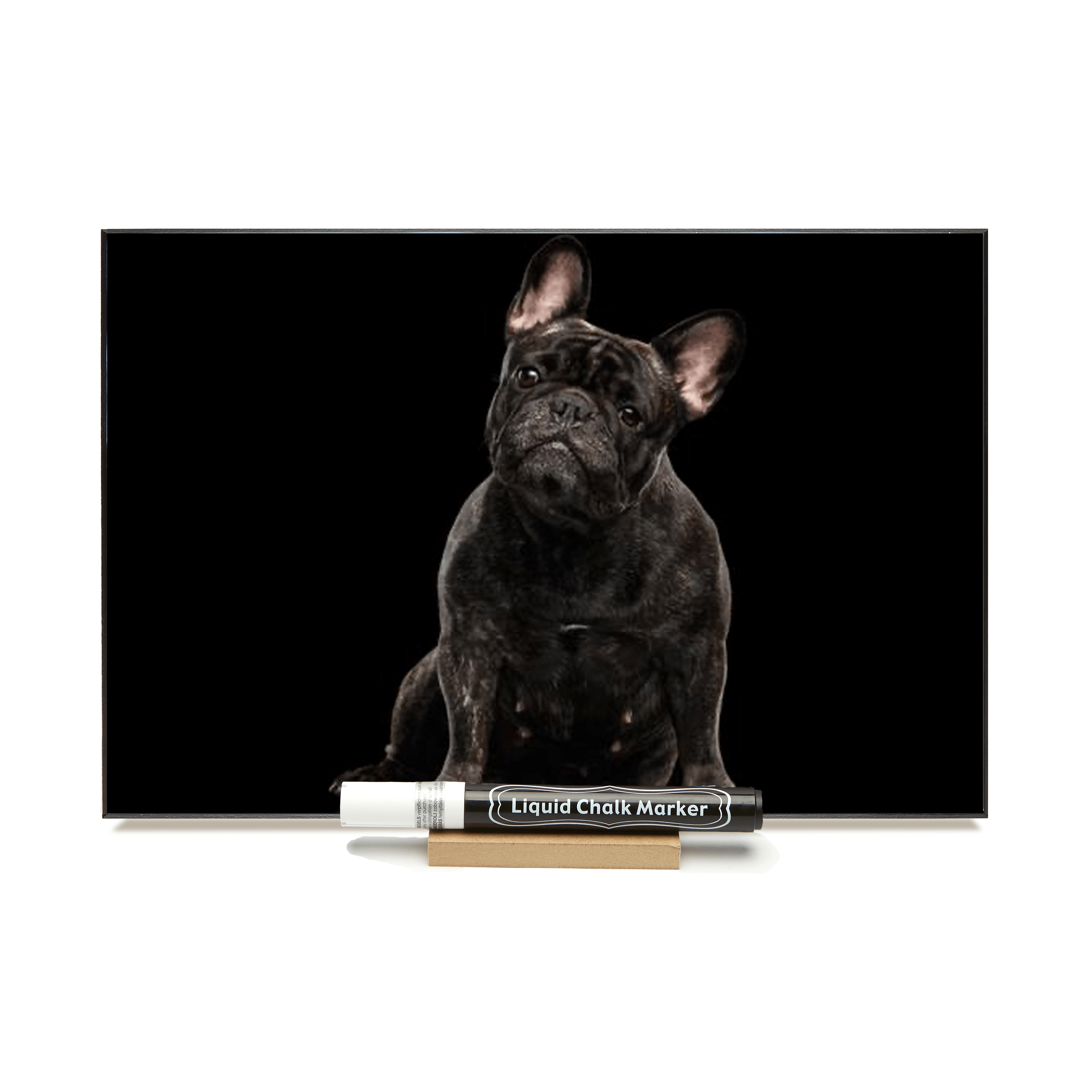"French Bulldog"  PHOTO CHALKBOARDS Include Chalkboard, Chalk Marker and Stand