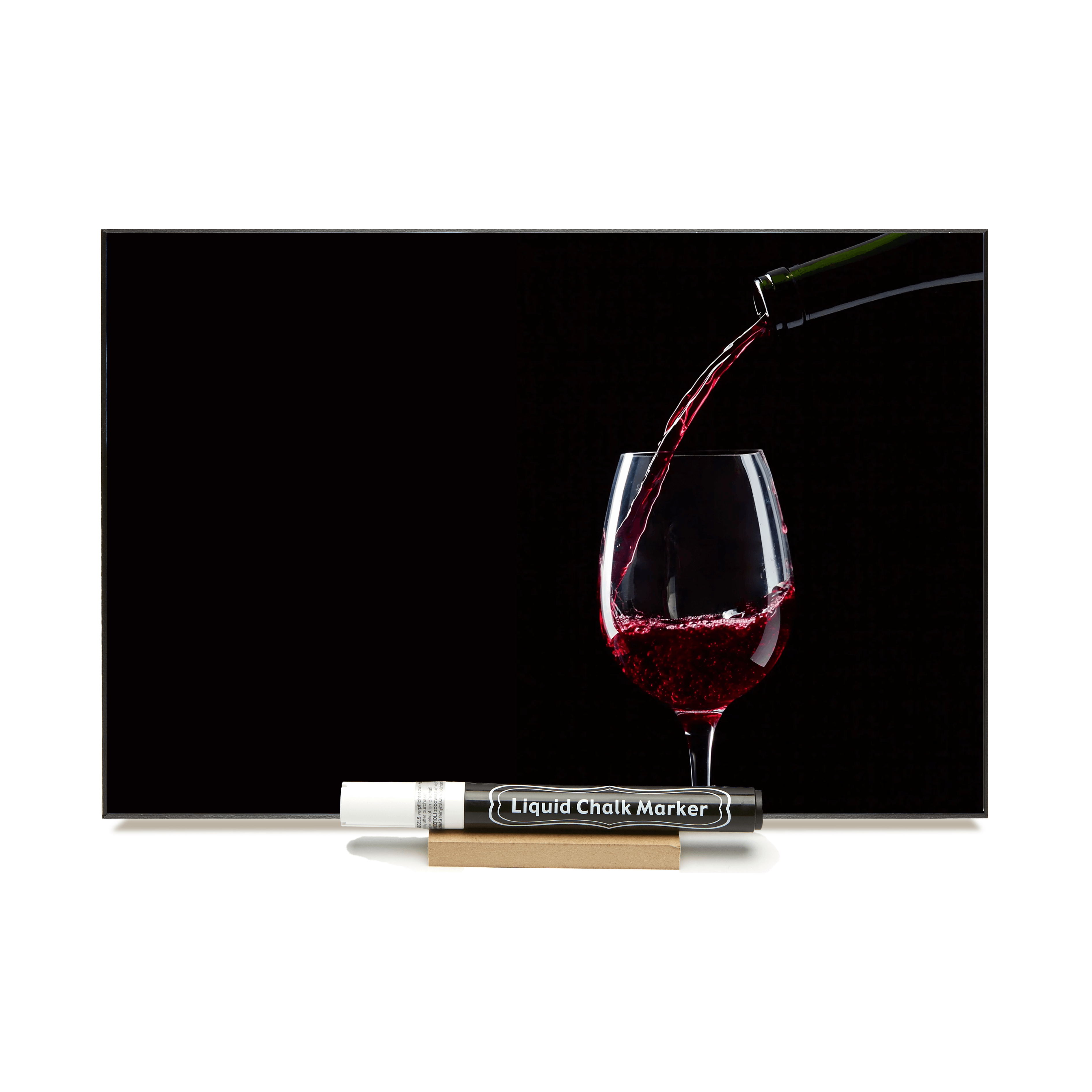 "Red Wine Pouring" PHOTO CHALKBOARD Includes Photo Chalkboard, Chalk Marker and Stand