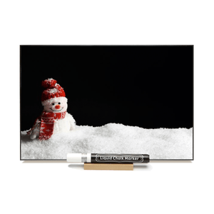 "Snowman" PHOTO CHALKBOARD   Includes Chalkboard, Chalk Marker & Stand
