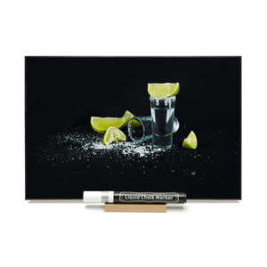 "Tequila with Limes"   PHOTO CHALKBOARD Includes Chalkboard, Chalk Marker and Stand