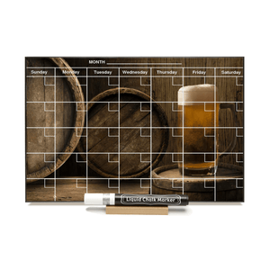 "Mug of Beer" Calendar PHOTO  CHALKBOARD Includes Chalkboard, Chalk Marker and Stand