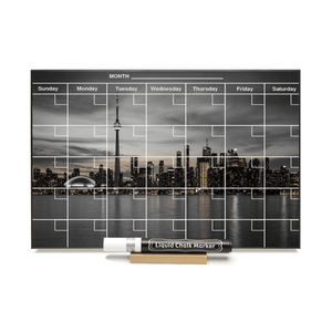 "Toronto at Night" Calendar PHOTO  CHALKBOARD Includes Chalkboard, Chalk Marker and Stand